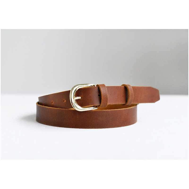 Brown Womens leather belt