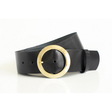 Circle buckle belts for women