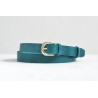 Petrol blue belt for women