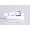 White leather belt for women